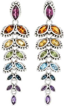 Samuel B. Sterling Silver Semiprecious Stone Drop Earrings in Silver/Semiprecious Gems at Nordstrom Rack
