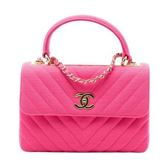 Chanel Pre-owned Top Handle Flap Bag - Dames - Pre-owned - Roze - Maat: ONE Size