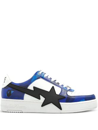 A Bathing Ape star-patch sneakers - White