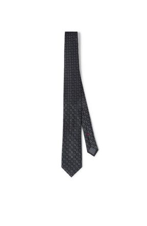 Brunello Cucinelli Silk tie with pattern in Anthracite at Nordstrom