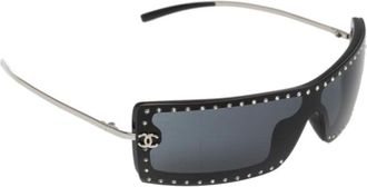 Chanel Crystal Embellished CC Frameless Sunglasses