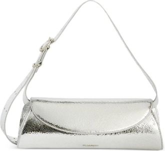 Jil Sander Kleine Leren Schoudertas - Dames - Schoudertassen - Beige - ONE Size - Leer - Tassen