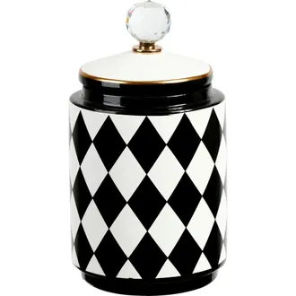 Mark Roberts 11 Harlequin Urn with Lid, Medium in Black at Nordstrom