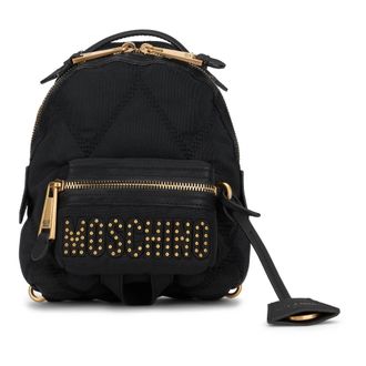 Moschino Backpack with keychain - female - Moschino - Backpacks - Black - ONE SIZE - Bags