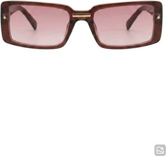 Fifth and Ninth Blaire 65mm Oversize Gradient Rectangular Sunglasses in Berry/berry at Nordstrom