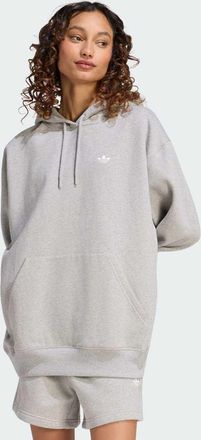 adidas Originals Essentials - Felpa con cappuccio in pile grigio medio m&eacute;lange