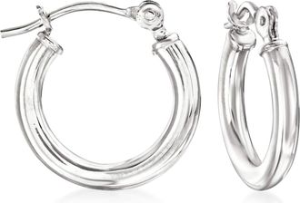 Ross-Simons 1.5mm 14kt White Gold Small Hoop Earrings