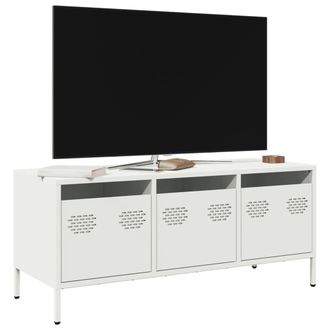 Berkfield Home TV Cabinet White 101.5x39x43.5 cm Cold-rolled Steel