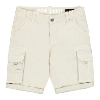 Alpha Industries Alpha Industries, Casual Shorts, male, Beige, Size: W33 Crew Short