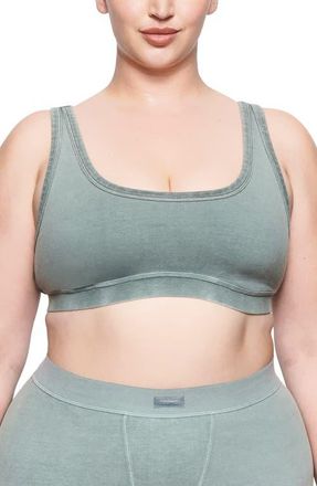 SKIMS Outdoor Basics Scoop Neck Bralette in Blue Chalk at Nordstrom, Size 3X