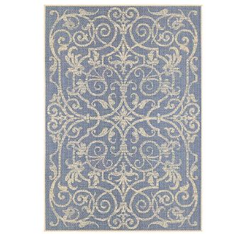 Frontgate Lana Scroll Indoor/Outdoor Rug - Taupe, 39 x 55 - Frontgate