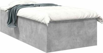 vidaXL Estructura De Cama De Suelo Gris Hormig&oacute;n 80 X 200 Cm Vidaxl