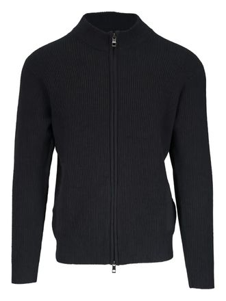 Peter Millar Crescent zip-fastening cardigan - men - Wool/Yak/Cashmere - L - Grey