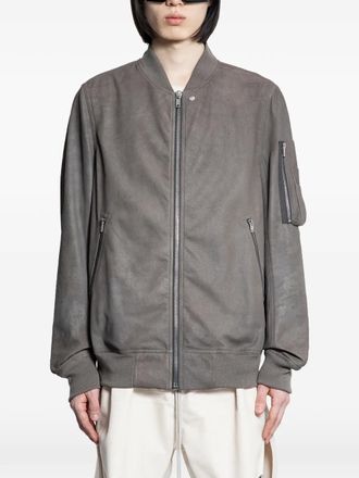 Rick Owens Classic Flight leather jacket - Grigio