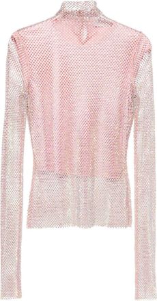Sportmax sequined layered top - women - Viscose - S - Purple