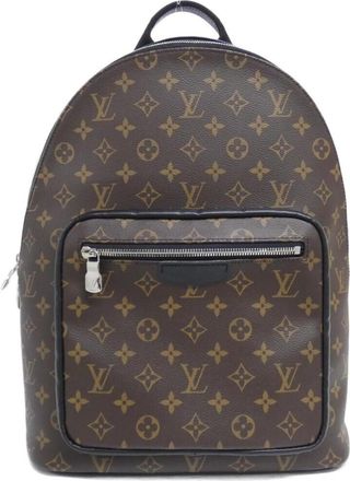 Louis Vuitton Brown Coated Canvas Backpack (Pre-Owned)