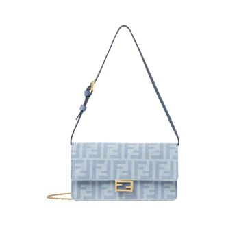 Fendi Mujer, Bolsos, Azul, Talla: ONE Size