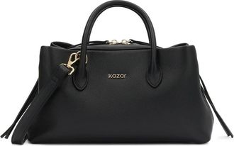 Kazar Architectural Leather Handbag - Dames - Handtassen - Zwart - ONE Size - Leer - Tassen