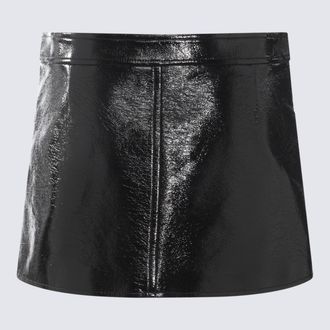 Courr&egrave;ges Womens Skirts Black _co Pu Ea