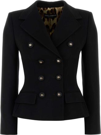 Dolce & Gabbana Womens Black Wool Blazer - Size EU 34 (Womens)