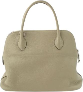 Herm&egrave;s Pre-owned Bolide 31 - Dames - Vintage Handtas - Beige - ONE Size - Leer - Vintage