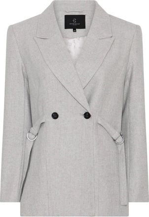 Bruuns Bazaar Blazer Phorbe BBSahna - Jackets - Mujer - Gris - XL