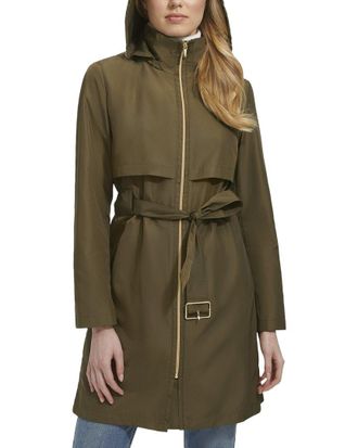 Cole Haan Packable Belted Trench Coat