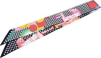 Herm&egrave;s 2000-2025 Cavalier en Formes Silk Twilly Scarf scarves - Nero