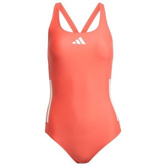 adidas 3 Stripes Bold Swimsuit Badeanzug f&uuml;r Damen | rot