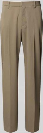 Marc O'Polo Weite Hose mit Woll-Anteil Modell MOSSBO DFB - Marc OPolo &times; DFB Travel Collection in Taupe, Gr&ouml;&szlig;e 32/32