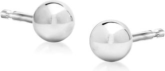 RS Pure by Ross-Simons 4mm 14kt White Gold Ball Stud Earrings