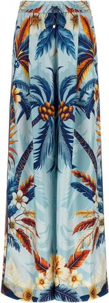 F.R.S. For Restless Sleepers Ecuba Pants - Dames - Wijde Broeken - Veelkleurig - L - Satijn - Broeken