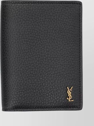 Saint Laurent leather credit card wallet