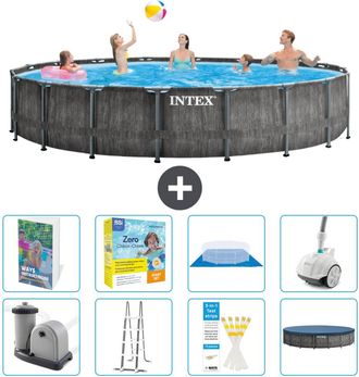 Intex Piscina Prism Frame Redonda - 549x122 Cm - 9-piezas S544
