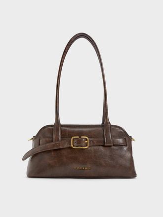 Charles & Keith Victoria Belted Elongated Shoulder Bag