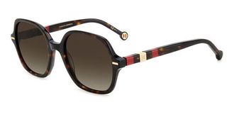 Carolina Herrera HER 0106/S O63/HA Womens Sunglasses Tortoiseshell Size 55