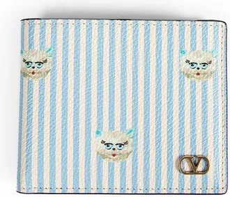 Valentino Vlogo Signature Printed Wallet