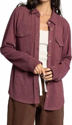 Thread & Supply Cassian Shirt In Deep Ruby
