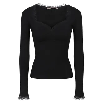 Twinset Twin-set Jumpers - female - Twinset - V-neck Knitwear - Black - M - Knitwear