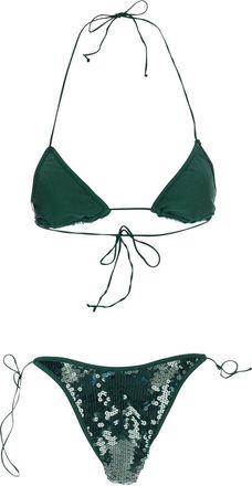 Os&eacute;ree Womens Bikini Marylin Kini Green Swimwear Sea Clothing