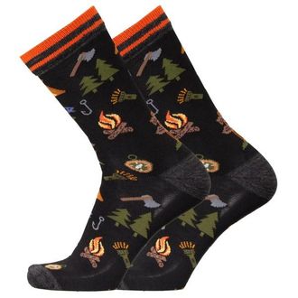 UphillSport Lifestyle Merino L3 Camping Crew Multifunktionssocken - Unisex | schwarz