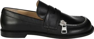 J.W.Anderson Stijlvolle Biker Mocassins - Dames - Loafers - Zwart - 36 1/2 EU - Schoenen