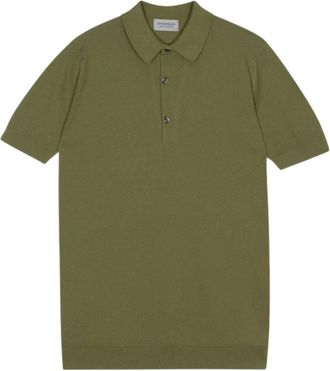 John Smedley Polo Roth - Heren - Polos - Groen - XL - Tops