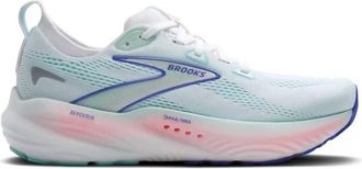 Brooks Womens Glycerin 22 Running Shoes In White/limpet Shell/amparo Blue