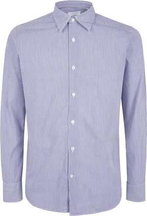 Tintoria Mattei Heren, Overhemden, Blauw, Maat: XL