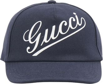 Gucci Caps, male, Blue, Size: M Caps