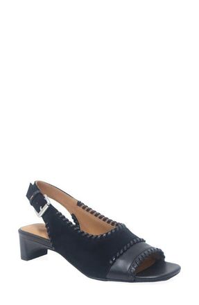 Gentle Souls Samarra Slingback Sandal in Black Suede at Nordstrom, Size 8.5