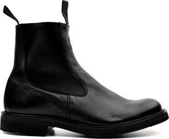 Trickers Zwarte Leren Laarzen - Heren - Chelseaboots - Zwart - 42 EU - Schoenen