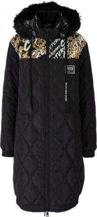 Versace Jeans Couture Gewatteerde Nylon Parka - Blijf Warm en Stijlvol - Dames - Parka Jassen - Zwart - 2XS - Nylon - Jassen