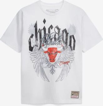 Mitchell & Ness Mens Mitchell & Ness White Chicago Bulls Old English Classic T-Shirt at Nordstrom, Size Xx-Large